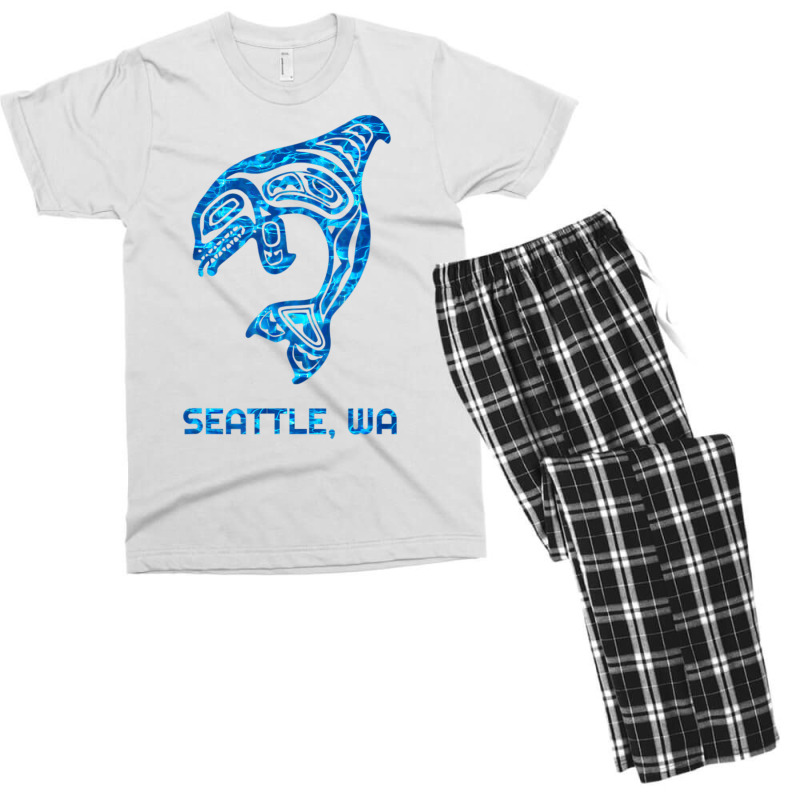 Seattle Washington Native American Indian Orca Kil Men's T-shirt Pajama Set by holden | Artistshot