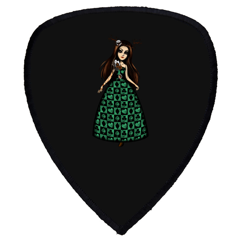 Hot Trend Girl With Skull Fantasy Gothic Girl Shield S Patch | Artistshot