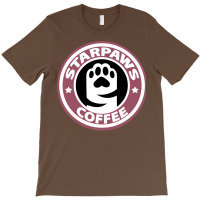 Starpaws Cute Coffee Pink T-shirt | Artistshot