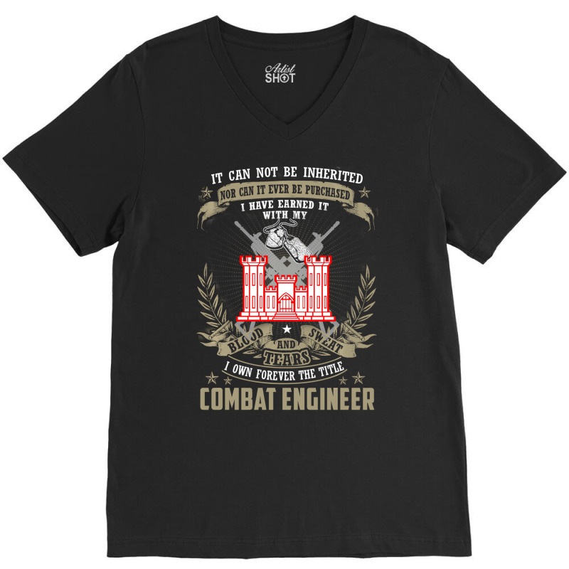 Combat Engineer Hoodie , It Can Not Be Inherited O V-Neck Tee by dong | Artistshot