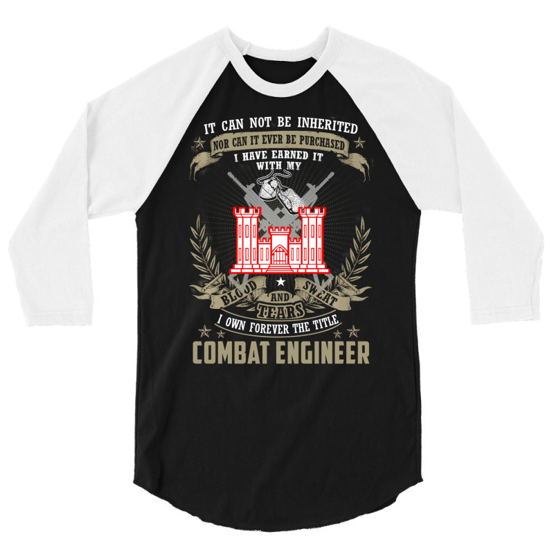 Combat Engineer Hoodie , It Can Not Be Inherited O 3/4 Sleeve Shirt by dong | Artistshot