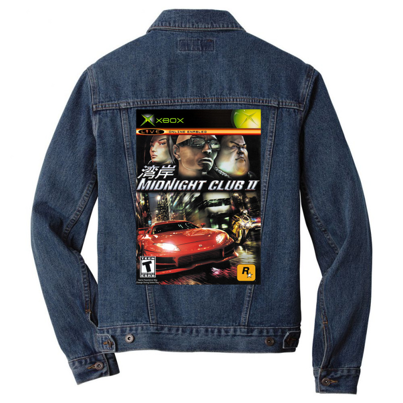 Midnight Club Ii Cover Art Men Denim Jacket by grazawodanw | Artistshot