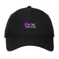 Hot Trend Girls Fight Tough Alzheimers Awareness P Adjustable Cap | Artistshot