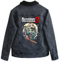 Xenoblade   Chronicles 3 All Times Of Game Unisex Sherpa-lined Denim Jacket | Artistshot