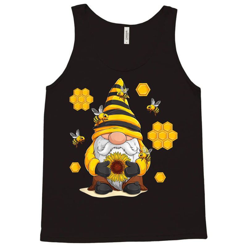 Sunflower Gnome With Bee And Honey Hippie T Shirt Tank Top | Artistshot