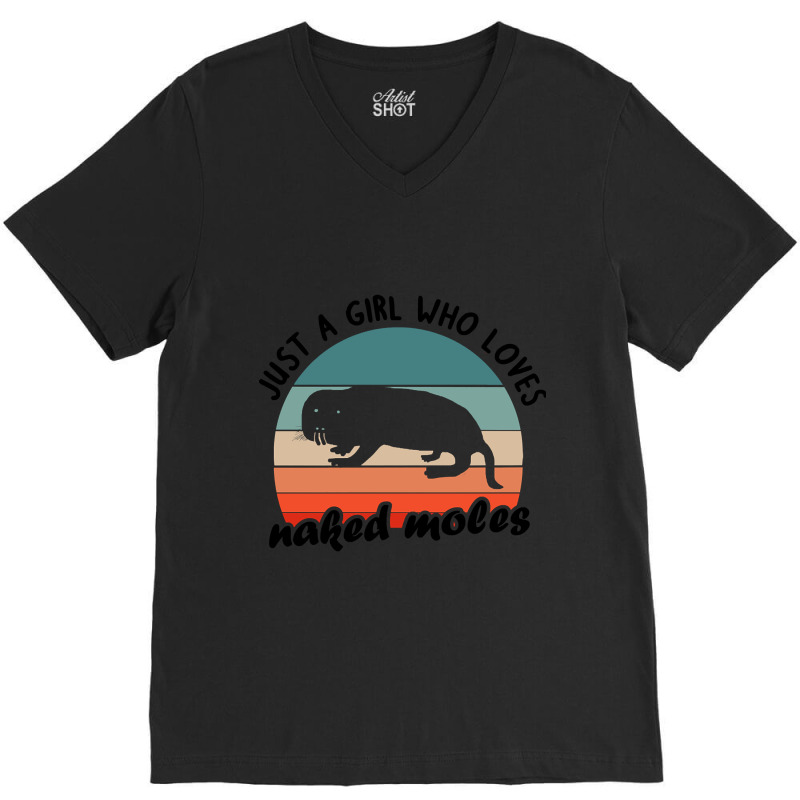 Trending Girls Women Love Naked Mole Rat Fan Costu V-neck Tee | Artistshot