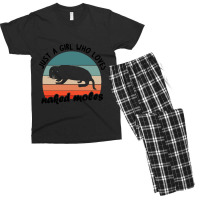 Trending Girls Women Love Naked Mole Rat Fan Costu Men's T-shirt Pajama Set | Artistshot