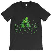 St Patricks Day Clover Heartbeat Irish Nurse Shamr T-shirt | Artistshot