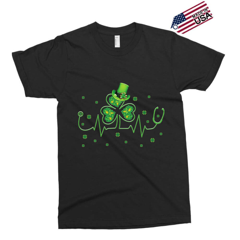 St Patricks Day Clover Heartbeat Irish Nurse Shamr Exclusive T-shirt | Artistshot