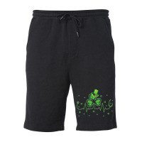 St Patricks Day Clover Heartbeat Irish Nurse Shamr Fleece Short | Artistshot