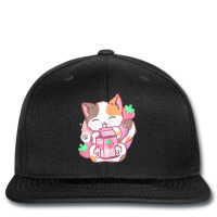 Strawberry Shake Strawberry Milk Cat Kawaii Neko A Printed Hat | Artistshot