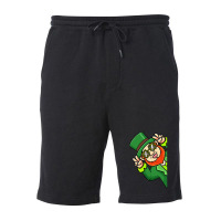 St Patricks Day Leprechaun Irish Fleece Short | Artistshot