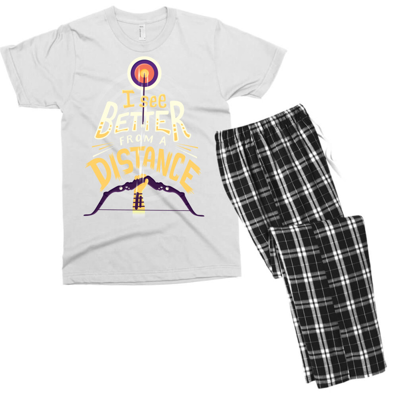 Better From A Distance Men's T-shirt Pajama Set | Artistshot