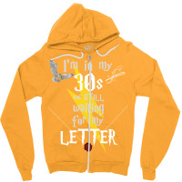 In My 30s Waiting For Magic   White Text 26 Zipper Hoodie | Artistshot