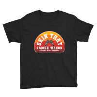 Skin That Smoke Wagon Retro Desert Sunset Western Youth Tee | Artistshot