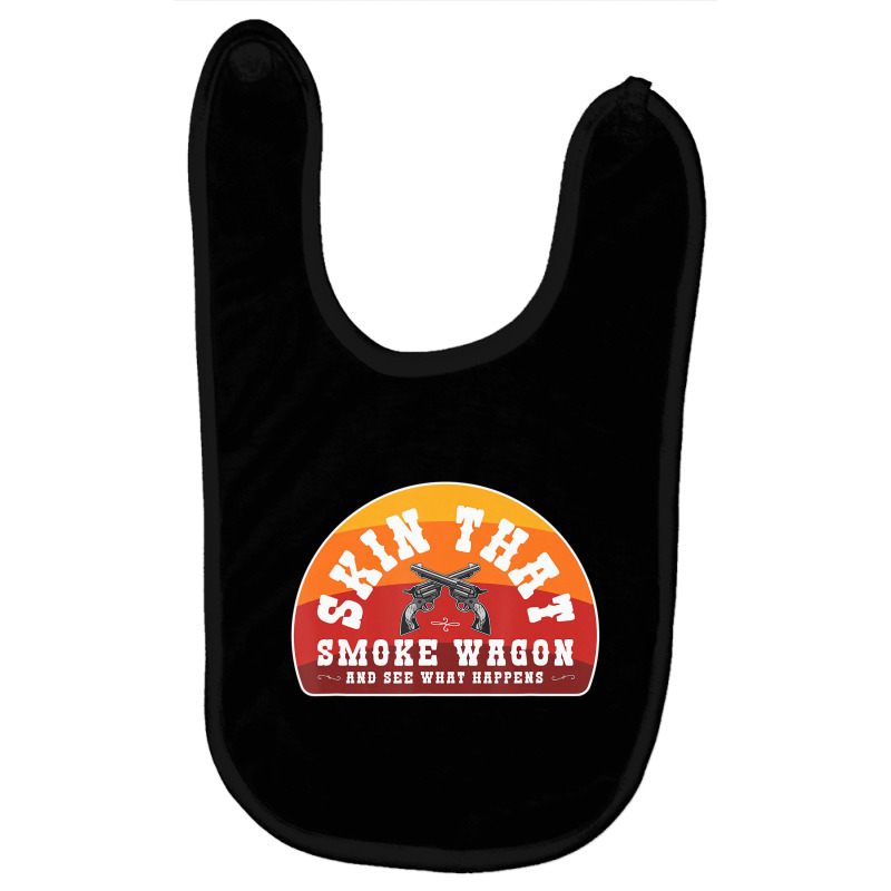 Skin That Smoke Wagon Retro Desert Sunset Western Baby Bibs | Artistshot