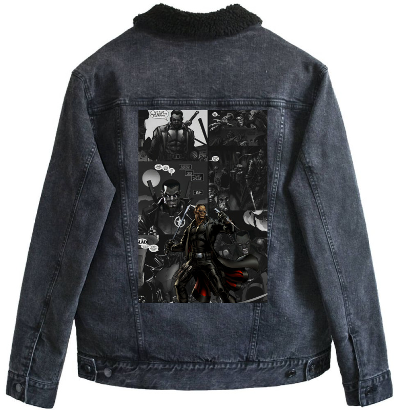 Blade 1 Unisex Sherpa-lined Denim Jacket | Artistshot