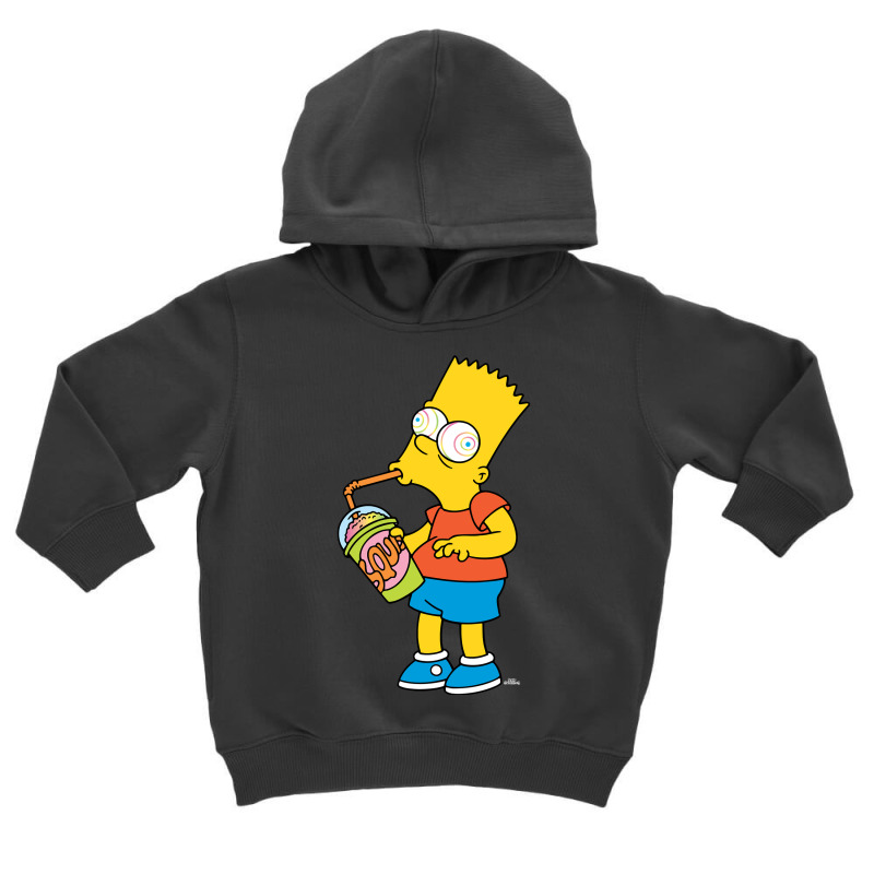 The Simpsons Bart Simpson Squishee Brain Freeze Sw Toddler Hoodie by coyagota | Artistshot