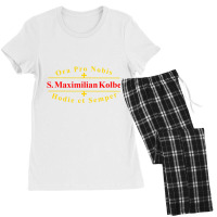 Saint Maximilian Kolbe Catholic Latin Gift T Shirt Women's Pajamas Set | Artistshot