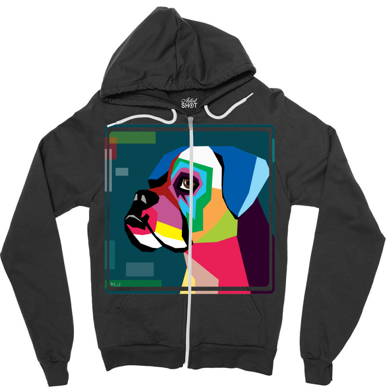 Boxer Zipper Hoodie | Artistshot