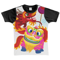 Happy Chinese New Year 2023 Lion Dragon Dance Luna Graphic Youth T-shirt | Artistshot