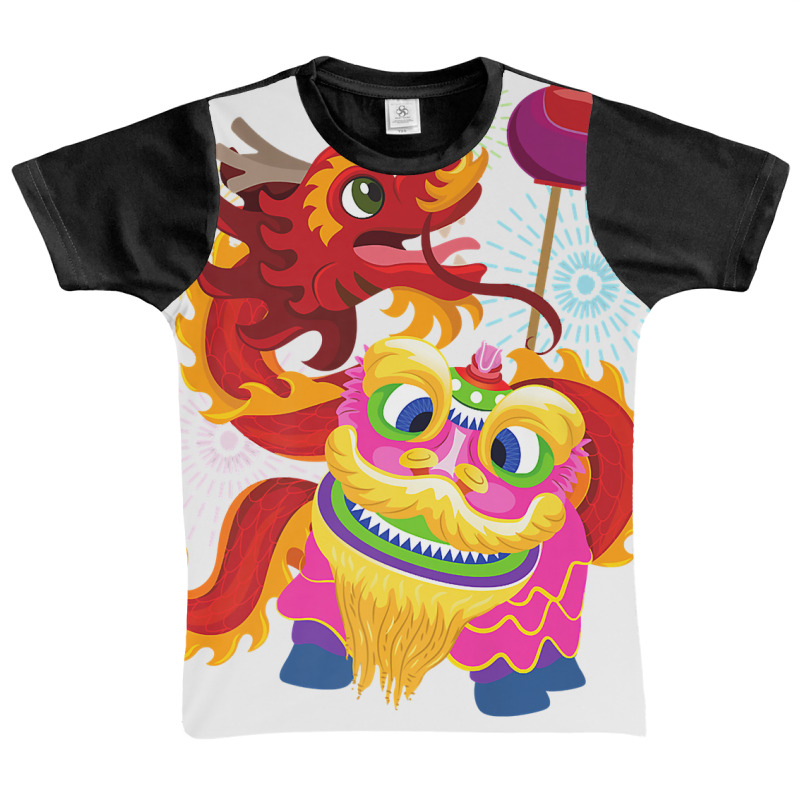 Happy Chinese New Year 2023 Lion Dragon Dance Luna Graphic Youth T-shirt by geisea | Artistshot