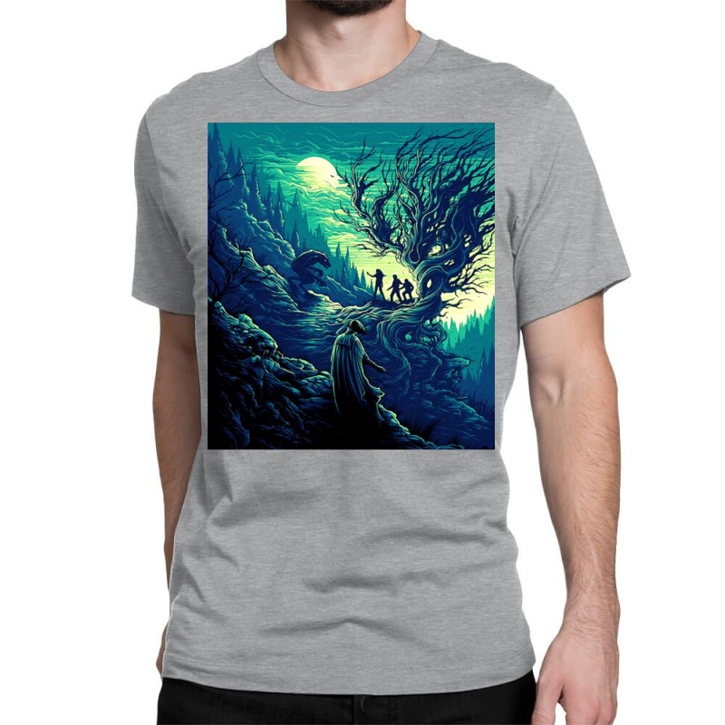 Magic Tree Green 38 Classic T-shirt by zdinianahilv | Artistshot