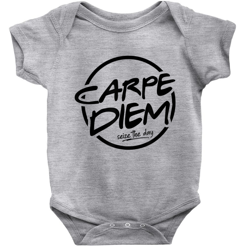 Retro Carpe Diem Seize The Day Latin Quote T Shirt Baby Bodysuit by genousuv | Artistshot