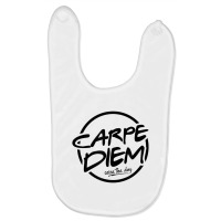 Retro Carpe Diem Seize The Day Latin Quote T Shirt Baby Bibs | Artistshot