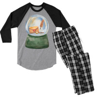 Magic Letter Crystal Ball Men's 3/4 Sleeve Pajama Set | Artistshot