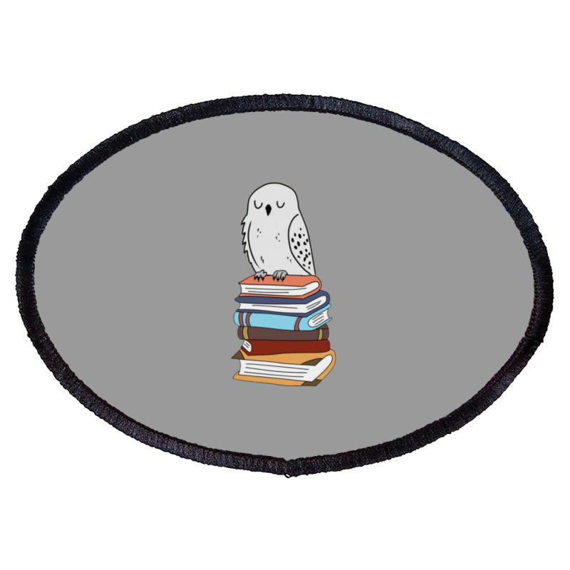 Magic Owl On Books 31 Oval Patch | Artistshot