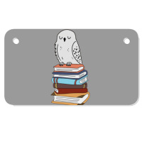 Magic Owl On Books 31 Motorcycle License Plate | Artistshot