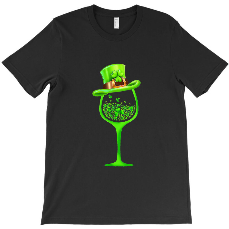 Three Wine Glasses Clover Irish Shamrock St Patric T-shirt | Artistshot