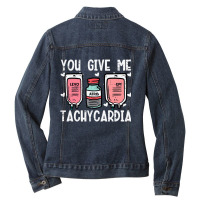 The Simpsons Maggie Heart Balloon Valentine's Day Ladies Denim Jacket | Artistshot