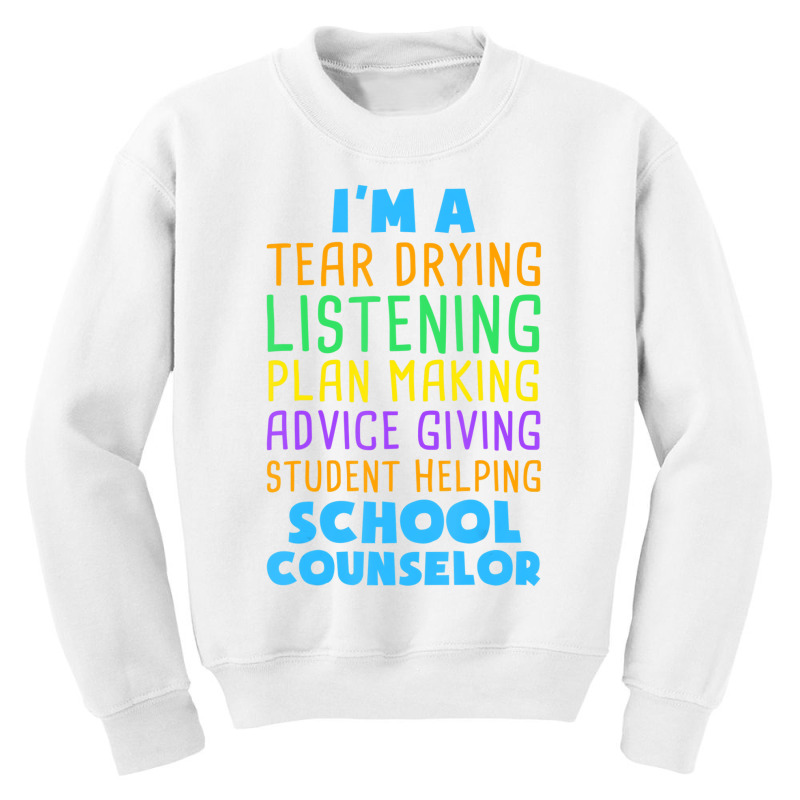 School Counselor School Psychologist Students Gift Youth Sweatshirt by holden | Artistshot