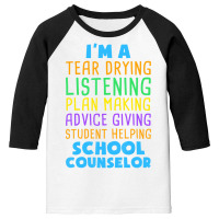 School Counselor School Psychologist Students Gift Youth 3/4 Sleeve | Artistshot