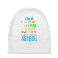 School Counselor School Psychologist Students Gift Baby Beanies | Artistshot