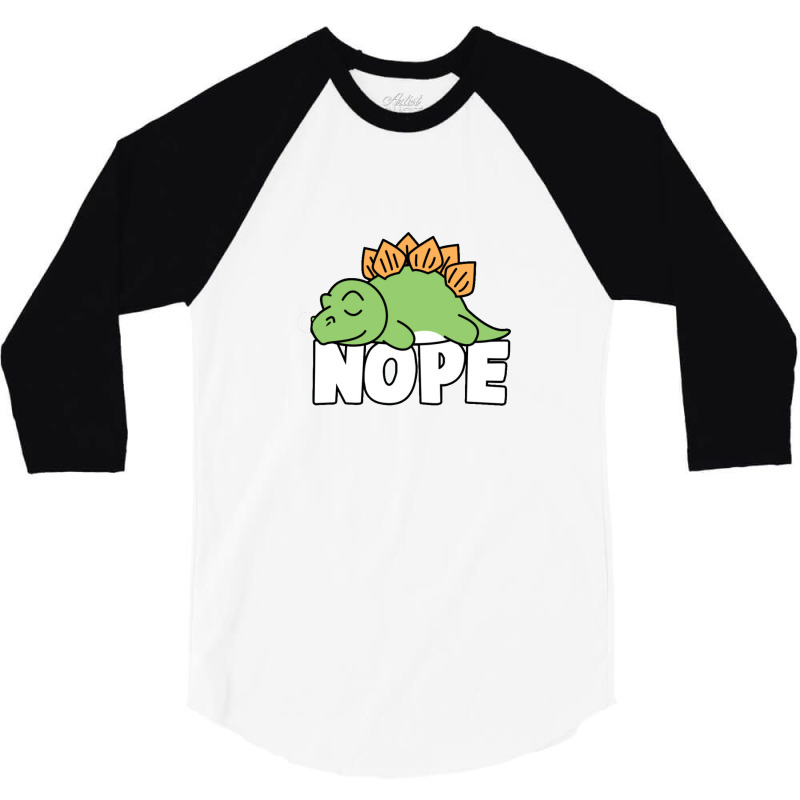 Napping Dinosaur Tee Funny 3/4 Sleeve Shirt | Artistshot