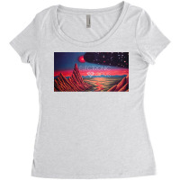 Electronic Gems   Interstellar Eclipse (星間食) Women's Triblend Scoop T-shirt | Artistshot