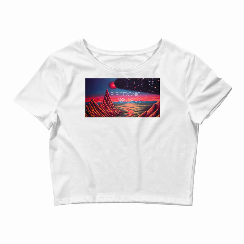 Electronic Gems   Interstellar Eclipse (星間食) Crop Top by jorjybasino8 | Artistshot