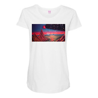 Electronic Gems   Interstellar Eclipse (星間食) Maternity Scoop Neck T-shirt | Artistshot