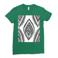 Emma   Boho Retro Modern Abstract Pattern Ladies Fitted T-shirt | Artistshot