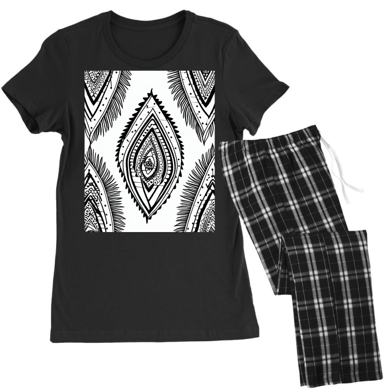 Emma   Boho Retro Modern Abstract Pattern Women's Pajamas Set by jorjybasino8 | Artistshot