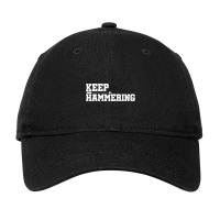 Keep Hammering Archery Motivational Archery Bow Hu Adjustable Cap | Artistshot