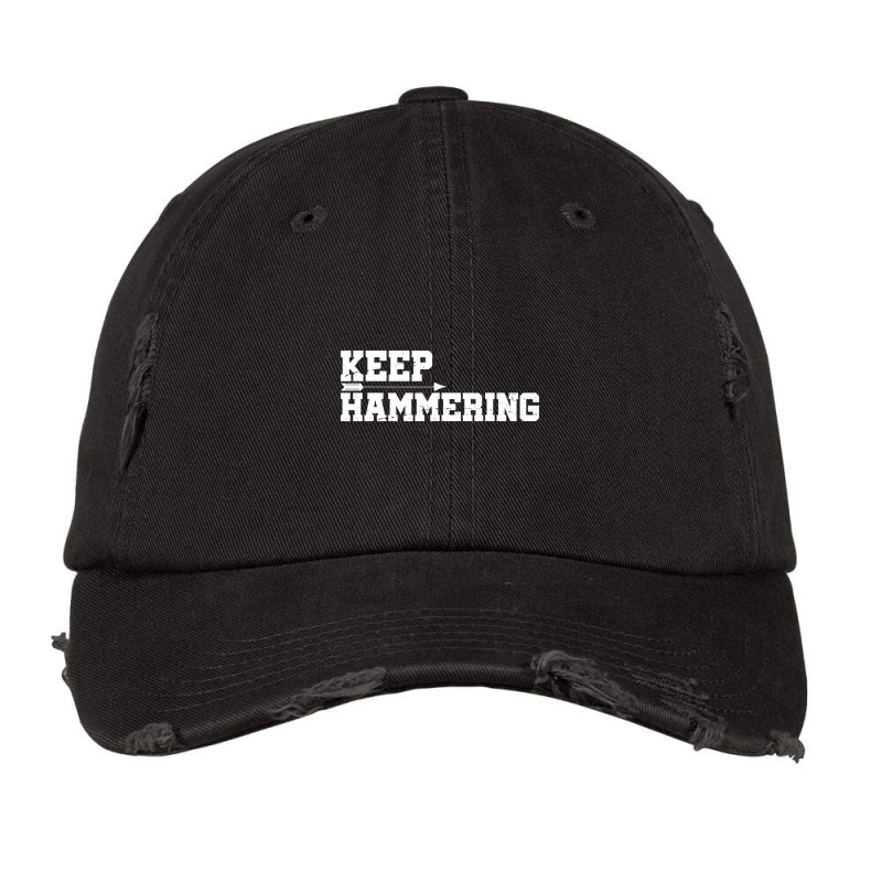 Keep Hammering Archery Motivational Archery Bow Hu Vintage Cap | Artistshot