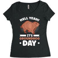 Its Groundhog Day Marmot Woodchuck Women's Triblend Scoop T-shirt | Artistshot