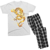 Traditional Chinese Dragon Symbol Of Power And Str Men's T-shirt Pajama Set | Artistshot