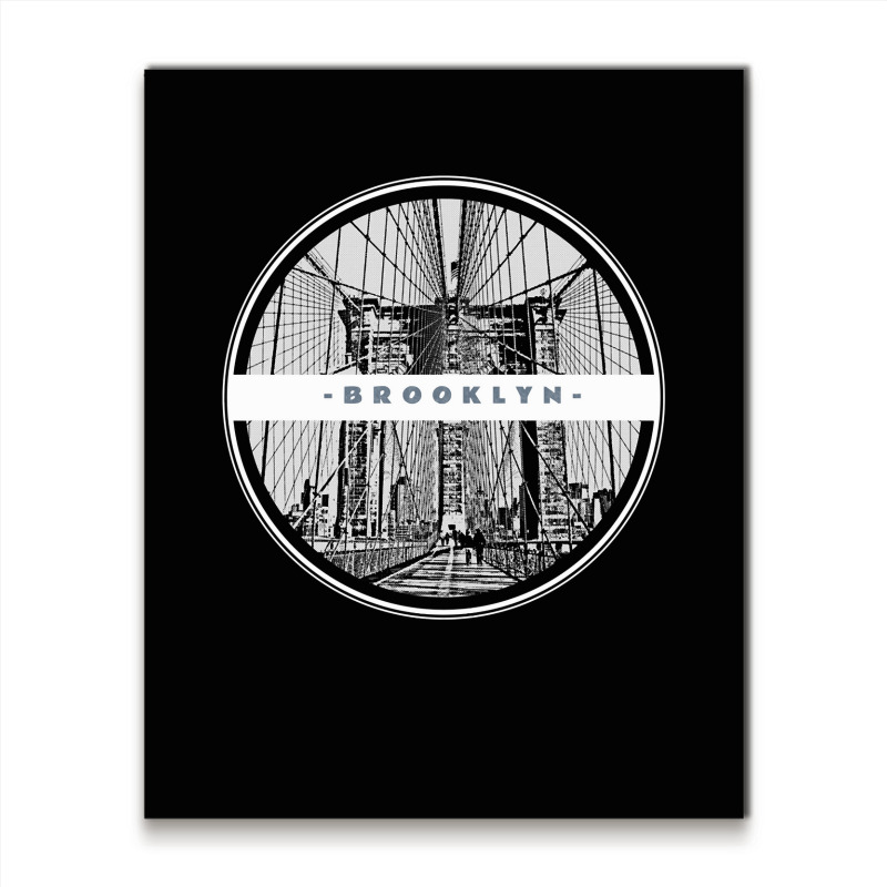 New York Urban Hip Hop Streetwear Brooklyn Pullove Metal Print Vertical | Artistshot