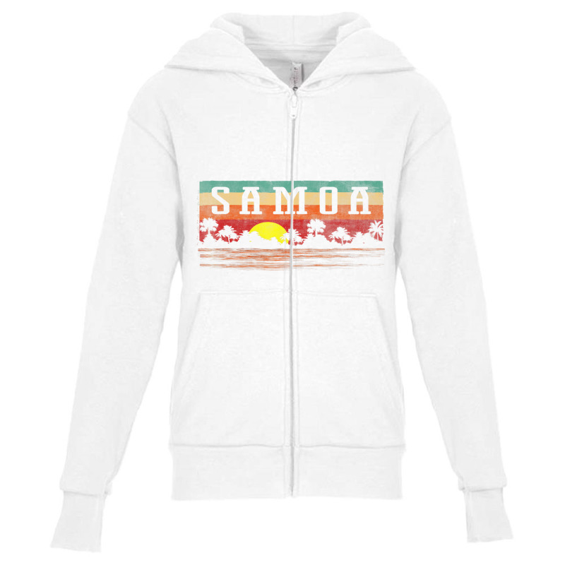 Retro Vintage Samoa T Shirt Samoan Shirt Youth Zipper Hoodie by holden | Artistshot