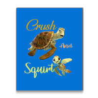 Crush And Squirt Finding Nemo Metal Print Vertical | Artistshot